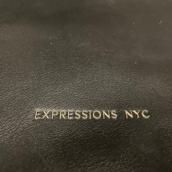 EXPRESSIONS NYC SOHO TOTE | Black |Vegan Leather | Shoulder Bag | - Picture 4 of 14